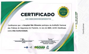 Hospital São Silvestre é destaque nacional em segurança do paciente